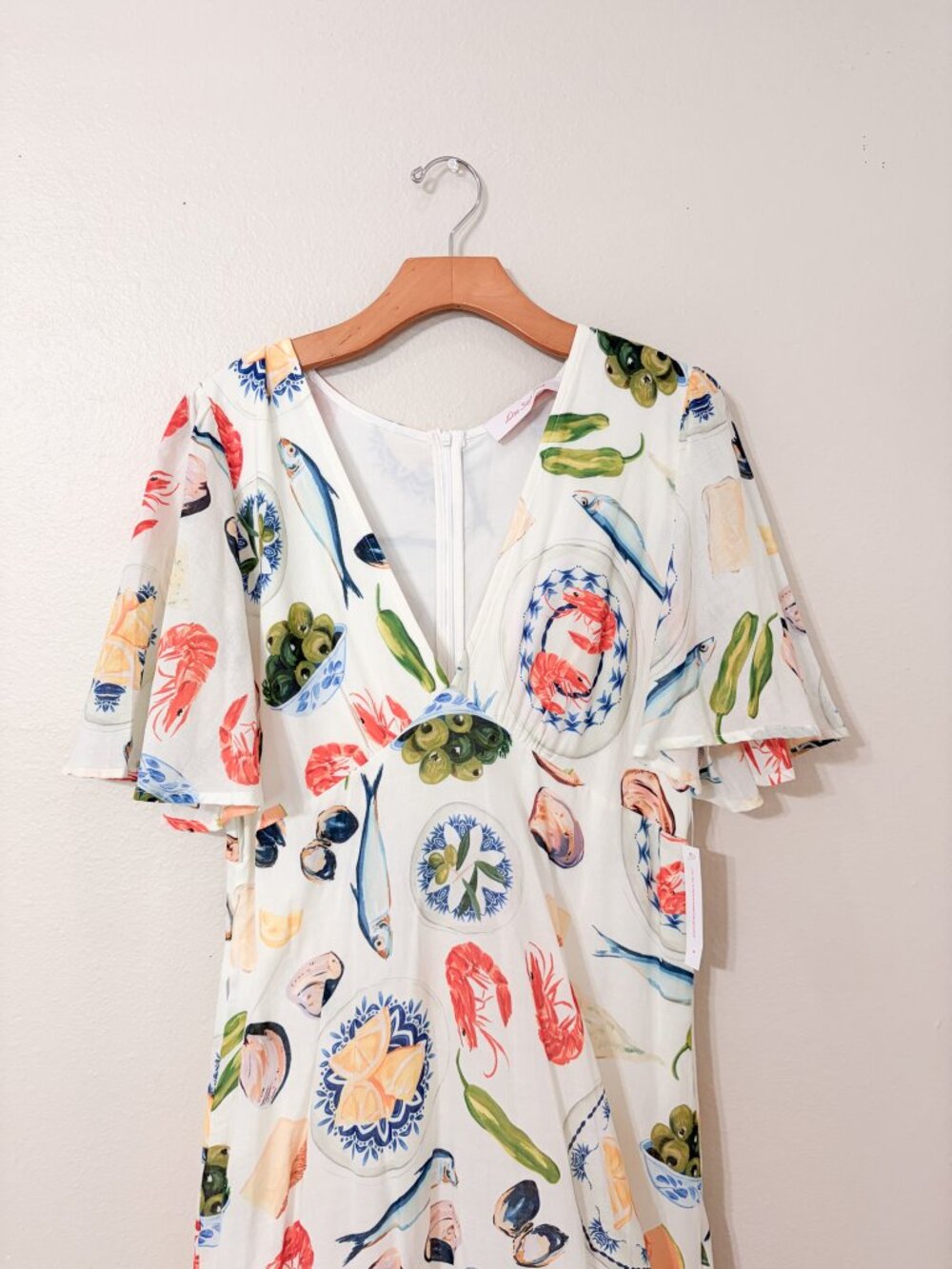 Lisa Says Gah Tapas Ivory Midi Grace Dress